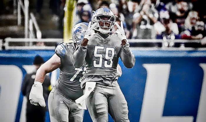 James Houston IV with the Detroit Lions